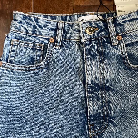 NWT Zara mom fit shorts 2 - Picture 5 of 14